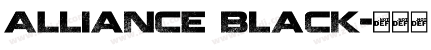 Alliance Black字体转换